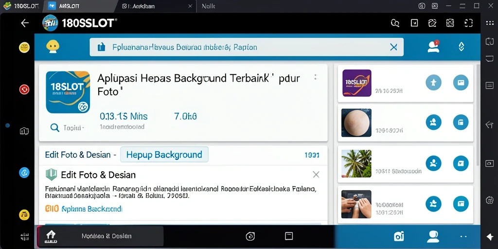 Antarmuka pengguna 180SLOT yang efisien untuk menghapus background.