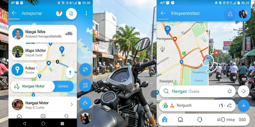Tampilan antarmuka aplikasi API88 untuk navigasi motor yang intuitif.