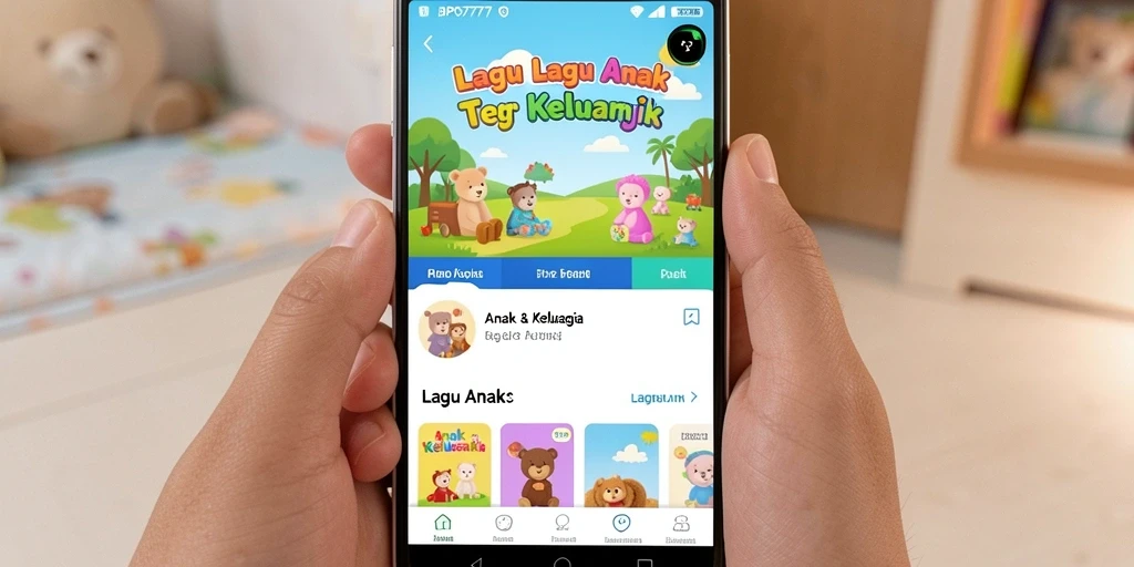 Tampilan antarmuka BPO777 yang menarik dan ramah anak.