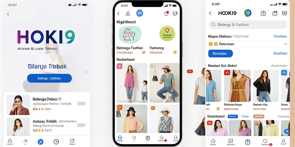 Tampilan antarmuka HOKI9 yang elegan dan modern untuk belanja Fashion.