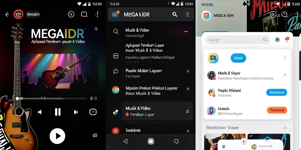 Antarmuka perekam layar MEGAIDR yang sederhana dan efisien.
