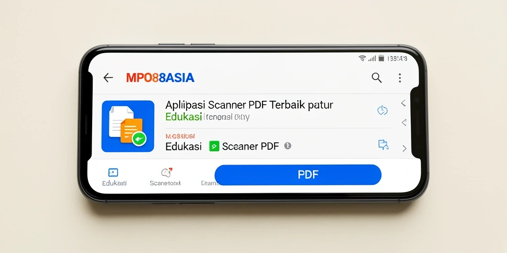 Tampilan antarmuka MPO88ASIA saat memindai dokumen PDF.