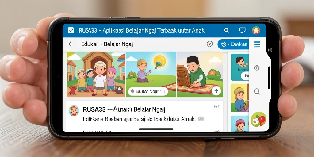 Antarmuka RUSA33 yang menarik untuk belajar ngaji.