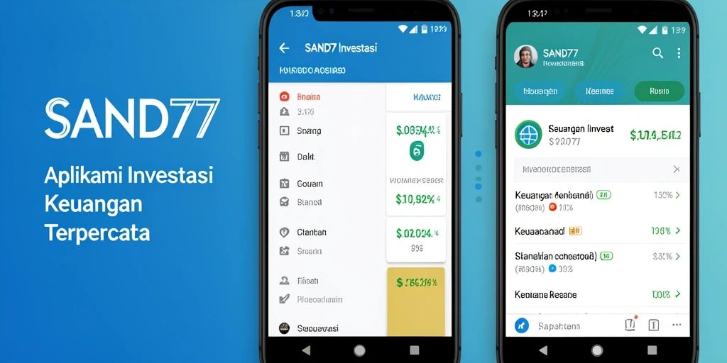 Tampilan antarmuka SAND77 yang modern dan fungsional untuk investasi.