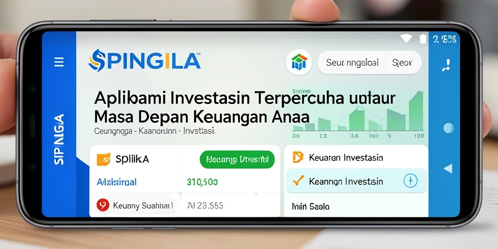 Antarmuka SPINGILA yang modern dan informatif untuk investasi.