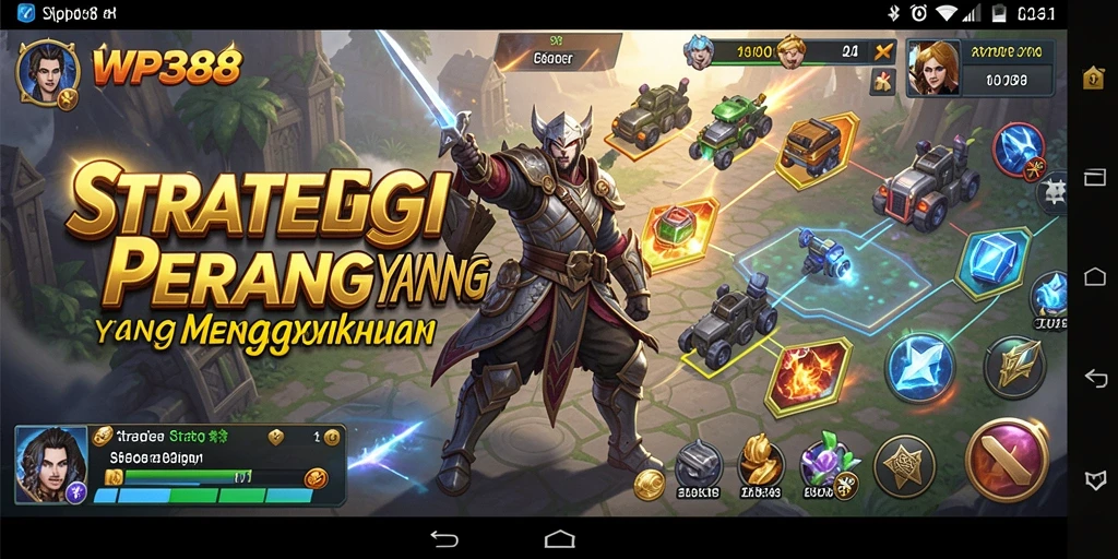Antarmuka WP888 yang menarik dengan fitur strategis.